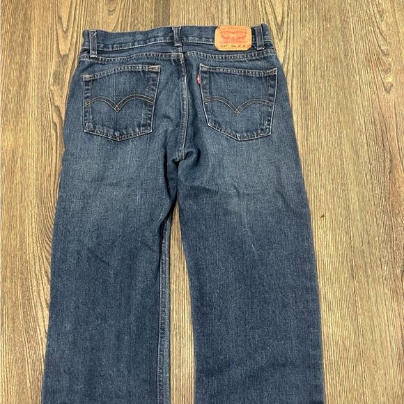 Levi's Youth Boys 514 Slim Straight Jeans Whisker Denim Medium Wash Blue Size 18 - Picture 11 of 11